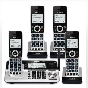 VTech (VS113-4) 4 Handset Cordless Phone w/ Answering Machine - NEW